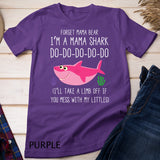 Forget Mama Bear Funny I'm A Mama Shark Novelty Gift Pullover Hoodie T-Shirt