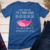 Forget Mama Bear Funny I'm A Mama Shark Novelty Gift Pullover Hoodie T-Shirt