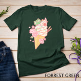 Frog Ice Cream Cone Cute Kawaii Aesthetic T-Shirt