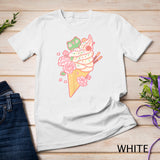 Frog Ice Cream Cone Cute Kawaii Aesthetic T-Shirt