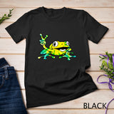 Frog Peace Sign Hippie Retro Tie Dye T-Shirt