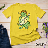 Frog Playing Banjo Frog Lover Gift T-Shirt