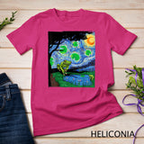 Frog Tshirt, Starry Night Cat Tee, Van Gogh Frog Gift, Frog Shirt