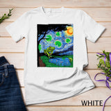 Frog Tshirt, Starry Night Cat Tee, Van Gogh Frog Gift, Frog Shirt