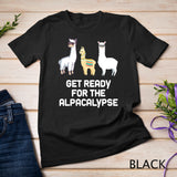 Funny Alpaca Get Ready For Alpacalypse Pun Punny T-Shirt