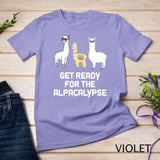 Funny Alpaca Get Ready For Alpacalypse Pun Punny T-Shirt