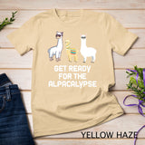 Funny Alpaca Get Ready For Alpacalypse Pun Punny T-Shirt