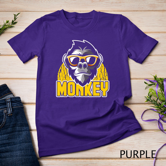 Funny Animal Men Boys Kids Primate Monkey T-Shirt