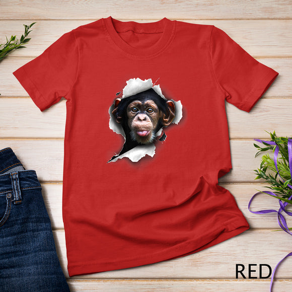 Funny Chimp Tshirt, Funny Monkey TShirt, Monkey Lover T-Shirt