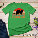 Funny Ferret Retro Pet Ferret Dad Vintage Gift T-Shirt