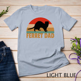 Funny Ferret Retro Pet Ferret Dad Vintage Gift T-Shirt