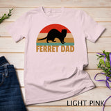 Funny Ferret Retro Pet Ferret Dad Vintage Gift T-Shirt