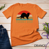 Funny Ferret Retro Pet Ferret Dad Vintage Gift T-Shirt