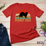 Funny Ferret Retro Pet Ferret Dad Vintage Gift T-Shirt