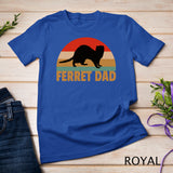 Funny Ferret Retro Pet Ferret Dad Vintage Gift T-Shirt