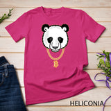 Funny Gangster Panda Bitcoin TShirt Cryptocurrency Tee Shirt