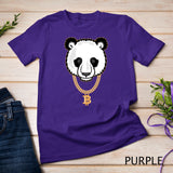 Funny Gangster Panda Bitcoin TShirt Cryptocurrency Tee Shirt
