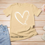 Funny Gram Heart for Grandma Mother Day Women T-Shirt