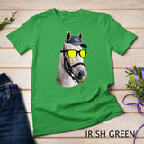 Funny Horse Racing Vintage Horse Portrait KY Derby Horse T-Shirt