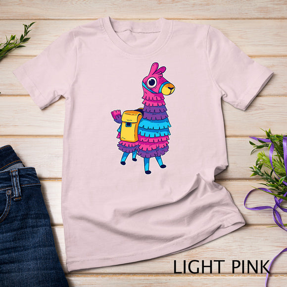 Funny Loot Llama Pinata With Yellow Saddlebag T-Shirt