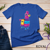 Funny Loot Llama Pinata With Yellow Saddlebag T-Shirt