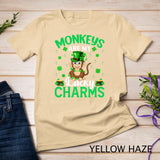 Funny Monkeys Are My Lucky Charms Monkey St Patrick's Day T-Shirt