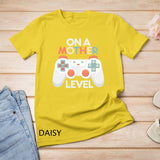 Funny Mothers Day Gamer Mom Gaming On A Mother Level Up Game T-Shirt