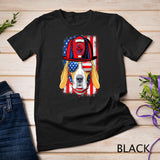 Funny Patriotic Beagle Dog Firefighter USA Flag 4th Of July Premium T-Shirt