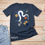 Funny Snake Astronaut In Space Ball Python T-Shirt