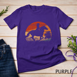 Girl Horse Riding Retro Style Vintage Cowgirl Rodeo Ranch Pullover Hoodie T-Shirt