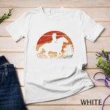 Girl Horse Riding Retro Style Vintage Cowgirl Rodeo Ranch Pullover Hoodie T-Shirt