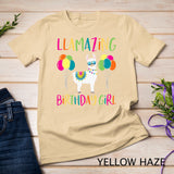 Girl Llama Birthday LLamazing Party Alpaca Balloons Gift T-Shirt