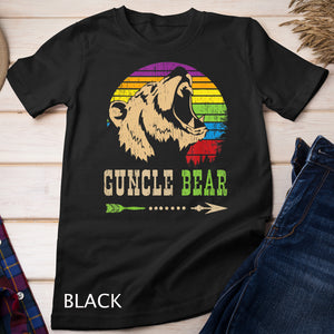 Guncle Bear Gay Uncle LGBT Pride Retro Vintage Gift T-Shirt