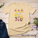 HAPPY 4TH OF JULY FLAG, FIREWORKS BALLOONS MEN WOMEN KIDS T-Shirt