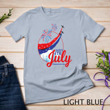 Happy 4th Of July American Flag Fireworks Patriotic Outfits T-Shirt