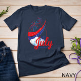 Happy 4th Of July American Flag Fireworks Patriotic Outfits T-Shirt