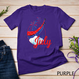 Happy 4th Of July American Flag Fireworks Patriotic Outfits T-Shirt