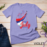 Happy 4th Of July American Flag Fireworks Patriotic Outfits T-Shirt