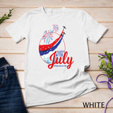 Happy 4th Of July American Flag Fireworks Patriotic Outfits T-Shirt