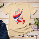 Happy 4th Of July American Flag Fireworks Patriotic Outfits T-Shirt