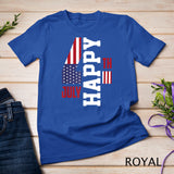 Happy Fourth 4th Of July United States Of America US Flag T-Shirt