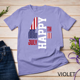 Happy Fourth 4th Of July United States Of America US Flag T-Shirt