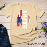 Happy Fourth 4th Of July United States Of America US Flag T-Shirt