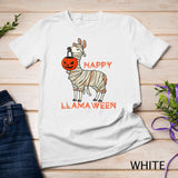 Happy Llamaween Funny Halloween Llama Girls Boys Kids Gift T-Shirt