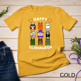 Happy Llamaween Funny Halloween Llama Tee