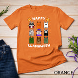Happy Llamaween Funny Halloween Llama Tee