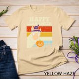Happy Llamaween Llama Witch Retro Halloween Alpaca Animal T-Shirt