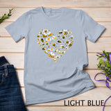 Heart with Cute Bees T-Shirt