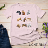 Horse Breeds horseback riding Equestrian gift for women Long Sleeve T-Shirt