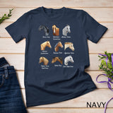 Horse Breeds horseback riding Equestrian gift for women Long Sleeve T-Shirt